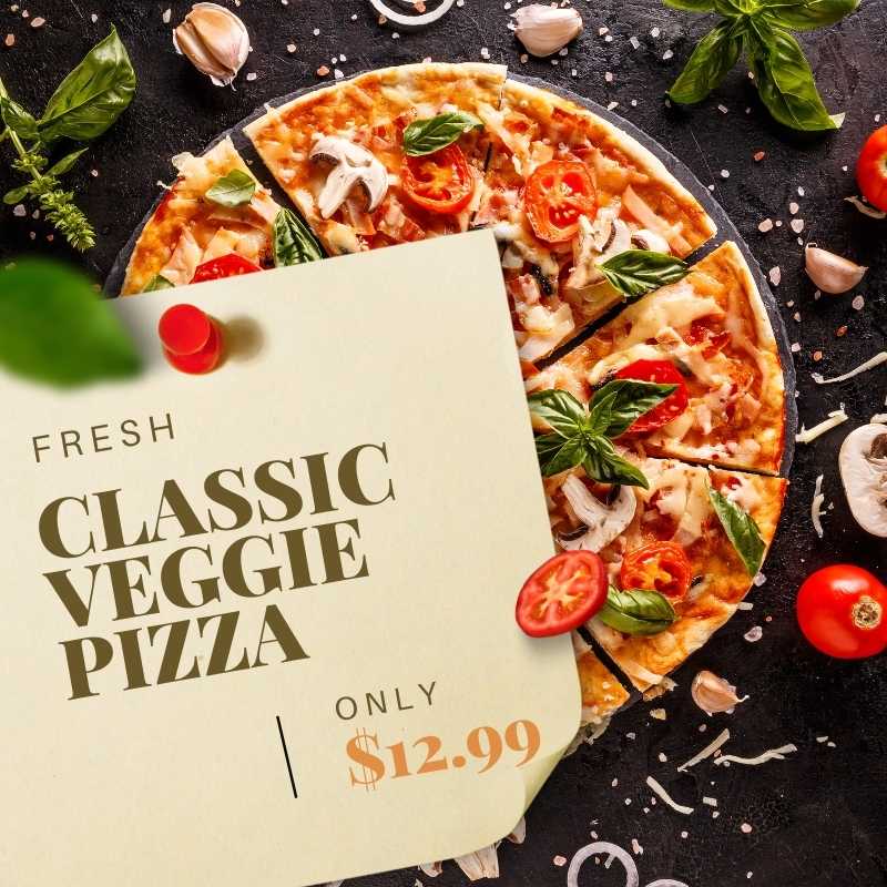  Classic Veggie Pizza 