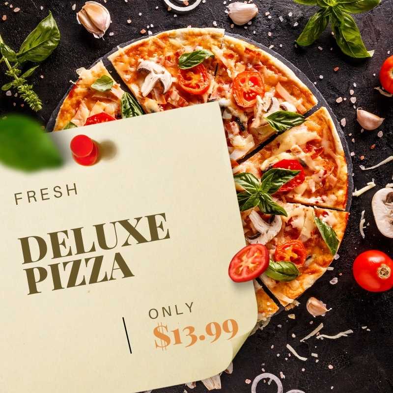  Deluxe Pizza 